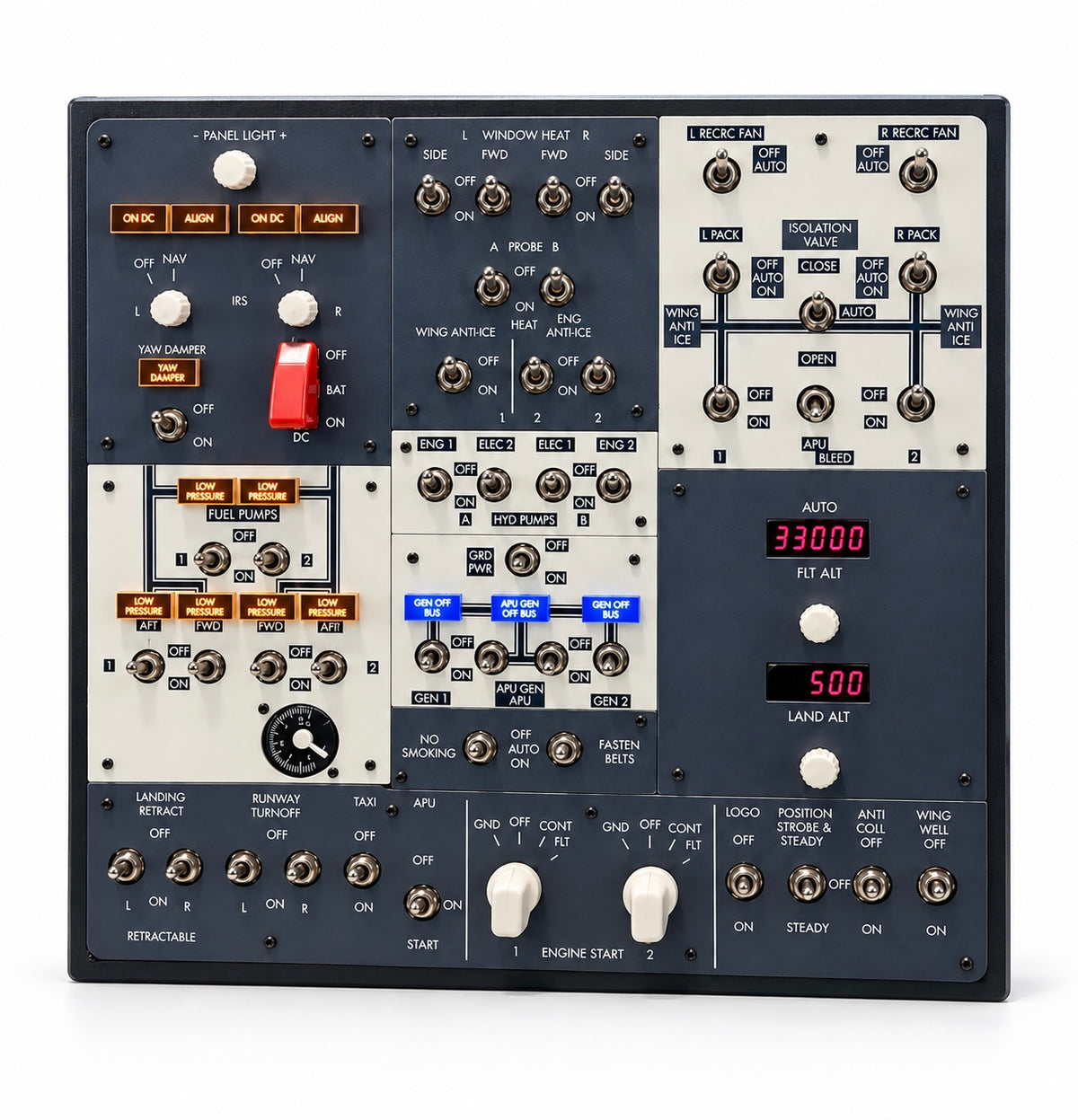 GFLIGHT B737 OVERHEAD PANEL